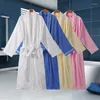 Indumenti da notte da donna Asciugamano invernale da donna Accappatoio Kimono in cotone Accappatoi Vestaglia unisex Lunga doccia Sleep Terry Robe