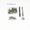 Werkzeuge 4mm20mm 100 Set Silber Öse und Öse Stanzwerkzeug Set Metallknopf für DIY Leder Handwerk Kleidung Schuhe Gürtel Tasche Tülle