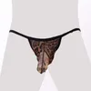 Divertimento Lingerie Slip Mutandine Intimo uomo Apertura fisiologica del pene Coppia trasparente Pantaloni con coulisse Sexy Provocante Tendenza pigiama