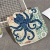Evening Bags Marine Life Bag Handbags Linen Women Octopus Shoulder Thick Rope Shopping Summer High Capacity Travel Beach Tote 230721