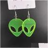 Fashion Fashion Creative Green Alien Simation of Mineral Water Bottles Серьги милые женские ювелирные украшения ручной работы Dha0k