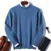 Men's Sweaters Cashmere Sweater Men Classic O-neck Pullover 2023 Autumn Winter Super Soft Warm Knitted Jumper Mens Pull Jersey Hombre