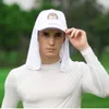 S Men S Golf Scarf Sunscreenクイック乾燥通気性のあるアイスシルク材料ナノUV保護ビブゴルファーギフト230721