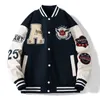 Kurtki męskie Ins Fashion College Style Baseball Jersey Unisex Street Hip Hop Ręcznik haftowany swobodny kurtka męska kurtka pilotowa 230721