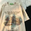 女性用Tシャツアメリカンスタイルレトロウィンドミル城