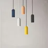 Pendant Lamps Nordic Minimalist Bedroom Bedside Lights Single Long Line Bar Chandelier Modern Simple Kitchen Island Hanging Lighting