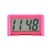 Wall Clocks Digital Car Clock Travel Mini For Small Screen Watch Desk Home Gauges Desktop Office Electronic