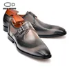 Saviano Single Fashion Dress Designer Zio Monk Wedding Best Man Shoe Shoes Genuine in pelle Mano per uomini 203 s