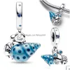 Charms 2023 Summer 925 Sterling Sier Crab Jellyfish för original Pandora Armband Halsband Butterfly Pendant Travel Drop Delivery Je DHZ6M