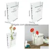 Vazen Helder Boek Bloem Creatief Transparant Modern Decoratief Voor Huwelijksgeschenken Containers Kamerdecoratie Drop Levering Huis Tuin Dhdim