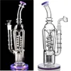 glass bongs straight hand hookahs Freezable Coil Bong Recycler