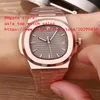 4 Colori lates Orologio di alta qualità in oro rosa 40 5mm Nautilus 5711 1A-001 Data Asia Orologio da uomo automatico meccanico trasparente256W