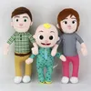 Usine en gros 6 styles de jouets en peluche mignons pastèque pour bébé, animation éclairante autour des poupées, cadeaux préférés des enfants