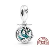 Charms 925 Sterling Sier Pandora Charm Celestial Shooting Star Heart Beads Adequado para Senhoras Clássicas Pulseira Moda Jóias Presente Dh15Z