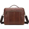 Westal Men's Briefcases Men's Bage Men Mensegher Leather Laptopバッグ14ビジネスブリーフケース271S