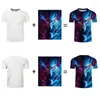 Men's T Shirts Summer Imitation Cotton Round Neck Short Sleeve T-shirt 3D Digital Printing Customization