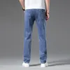 Heren Jeans 2023 Lente Zomer Klassieke Jeugdige Vitaliteit Fit Straight Dunne Denim Lichtgewicht Katoenen Stretch Broek 230721