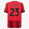 Ny 23 24 Pulisic AC Milans Koche Soccer Jerseys 2023 2024 Giroud de Ketelaere R. Leao Tonali Theo Fan Player Version Home Away Football Shirt 4th Men Kid Kit Uniforms