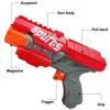 모래 놀이 워터 재미 소프트 총알 총기 장난감 구멍 홀 헤드 폼 다트 공기 전원 안전 소프트 총알 총 다트 에어 소프트 어린이 실내 사격 게임 230721