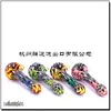 4" Heady Glass Pipes Flash Of Light Strip Dab Pipe Colored Tobacco for Smoking High Quality Hand to