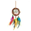 Decorative Figurines Convenient Easy To Hang Dream Catcher Nice-looking Stress Relief Car Mirror Decorating Hanging Ornament