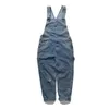 Herrbyxor jumpsuit rippade overall streetwear hip-hop byxor 2023 lös orange ungdom avslappnad