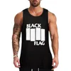 Men's Tank Tops Black Flag Top Bodybuilding For Men T-shirts