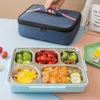 Förvaringspåsar Portable Square Lunch Box Hushåll Fresh-stärkande kontorsarbetare Isolering Dragkylare Kylare Aluminiumfoliebehållare