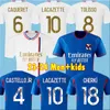 Jersey de football Fans Player 23 24 Maillot 2023 2024 Quatrième chemises de football numérique Toko Ekambi Cherki Aouar Accueil Lyonn Dembélé Tolisso