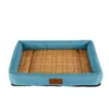 Kennels Summer Dog Cat Cushion Pet Mats Soft Puppy Sleep Bed Kennel Cool Bamboo Mat Blanket Matress For Small Medium Large Dogs