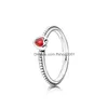 Couple Rings 925 Sterling Sier Pandora Ring Shining Crown Style Angel Wings Of The Wing Temperament Jewelry Drop Delivery Dh4Ii