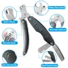 Professional Pet Nail Clipper with Nail File Multifunction Heavy Duty Nail Trimmer for Large Medium Small Breeds Sharp Puppy Toenail Clipper for Thick Nails