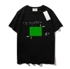 Męskie koszulki 23SS Flash Summer T Shirt Stylist Men Tee Made we Włosze Modne Listy z krótkim rękawem Drukowane koszulka Kobiety Ubranie S-2xl Multi styl