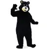 Costumes de mascotte d'ours noir de qualité d'halloween Costume de personnage de dessin animé Costume de fête en plein air de Noël Taille adulte Vêtements de publicité promotionnelle