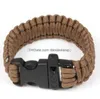 parachute cord bracelet with whistle Anniversary Hiking sports wristband Gift Engagement Occasion multifunction self rescuel bracelets