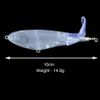 Minnow Fishing Lure Blanks 5pcs lot 10cm 14 8g Unpainted Rotating Minnow Lure Bodies Plastic Clear DIY Hard Lure Artificial Bait 22230