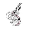 Charms 925 Sterling Sier European Mothers Day Gift Mom Heart Lock Pendant DIY utsökta pärlor för Pandora Charm smycken Armband Dro Dhahu