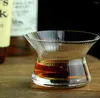 Verres à vin Creative Rotational Spirits Cup Whisky Glass Dégustation Set Light Luxury Minimalist Brandy Limited Collection