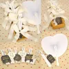 Cadre 50pcs blanc coeur forme pliant ventilateur blanc ventilateur Festival main ventilateurs fête cadeau peinture à la main anniversaire fête de mariage décoration