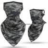 Vindtät magiska halsdukar Taktisk armé Camo Triangle Scarf Sports Face Mask Fishing Cykling Running Masker Neck Gaiter Cover Bandana Dammtät skyddsutrustning