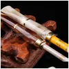 Pipes à fumer Boutique Tabac Pipe Corne Porte-cigarette Fine Fumée Double Filtre Naturel Yak Bong Dab Rig Drop Delivery Maison Jardin Hous Dhmmc