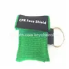 Keychains Lanyards HLR Resuscitator Mask Keychain Emergency Face Shield Först Hjälp för hälsovårdsverktyg 8 Färger Drop Delivery FA DHHCA
