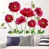 Naklejki ścienne Kwiat róży Kreatywna tapeta samoprzylepna sypialnia weranda
