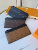 NEW M80348 PORTE MONNAIE SLIM PURSE Cell Phone Clutch Wallet M80390 Designer Womens Zipped Coin Key Pouch Card Holder Cardholder Pochette