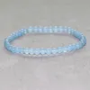 MG0041 HELA 4 MM mini Gemstone Armband Natural Blue Jade Armband för kvinnor handgjorda yoga mala pärlor smycken314h