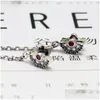 Charms 925 Sterling Sier Beads Original Farfalla Fiore Stella Catena di Sicurezza Charm Fit Pandora Bracciali Gioielli Fai Da Te Per Le Donne Drop De Dhw2Z