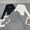 Sexy Hollow Knits Top Women Designer Knitted Tops Autumn Winter Windproof Knitwear Long Sleeve Knitwears