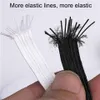 3 6 9 12mm Width Elastic Trim Black White Braided Elastic Elastics Band Strap Handmade DIY Mask Notebook Making Material249f