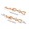 Chaîne à maillons WEIMANJINGDIAN marque blanc or Rose couleur plaqué Extenders boucles d'extension pour Bracelet ou collier252T