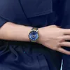 DOM Femmes Montre Mécanique De Mode En Acier Inoxydable Cadran Bleu Montre De Luxe Étanche Femme Automatique Horloge Montre Femme G-79234S